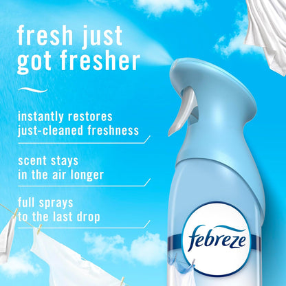 Febreze Air Mist, Air Freshener Spray, Odor Fighting Room Spray, Deodorizer for Home Bathroom Kitchen Office Apartment Dorm Room