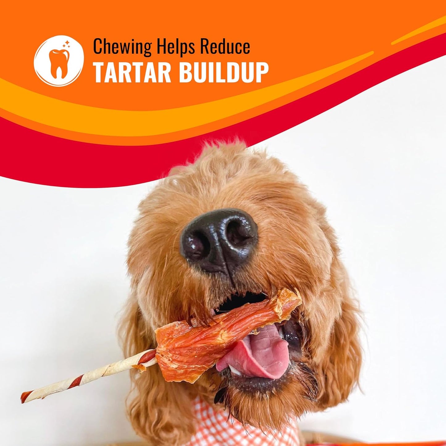 Good n Fun Triple Flavor Rolls for Large Dogs, Treat Your Dog to Long-Lasting Chews Made with Real Beef Hide and Chicken, 6 Count