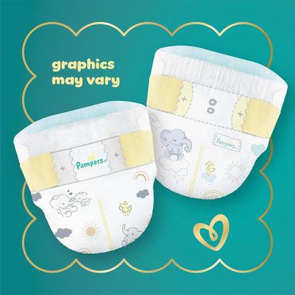 Pampers Swaddlers Diapers, Size 4 (15-34 lbs), 150 Count, Absorbent, Keeps Baby Dry and
