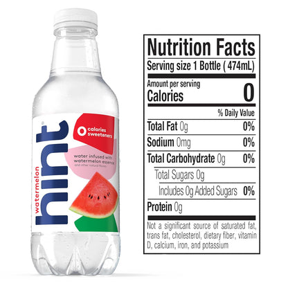 Hint Infused Bottled, Best Sellers Variety Pack - Sugar Free Flavored with Zero Calories, Natural