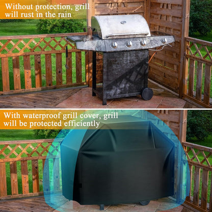 Aoretic Grill Cover, 58 inch BBQ Gas Grill Cover for Outdoor Grill, Charbroil Grill Cover Barbecue Waterproof, Anti-UV for Weber Char-Broil