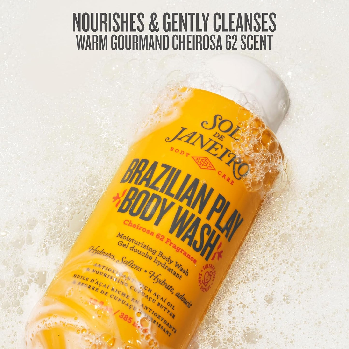 Sol de Janeiro Brazilian Play Body Wash, Moisturizing Shower Gel in Cheirosa 62 Scent