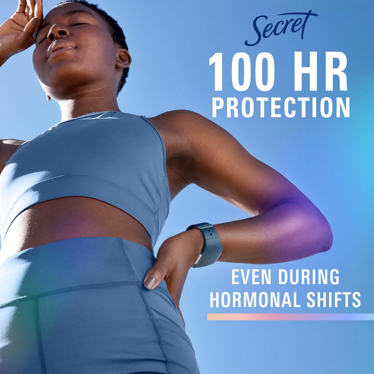 Secret Clinical Strength Antiperspirant Deodorant for Women, 100hr Sweat & Odor Protection, 3X Stress Protection with Hyaluronic Acid, PH