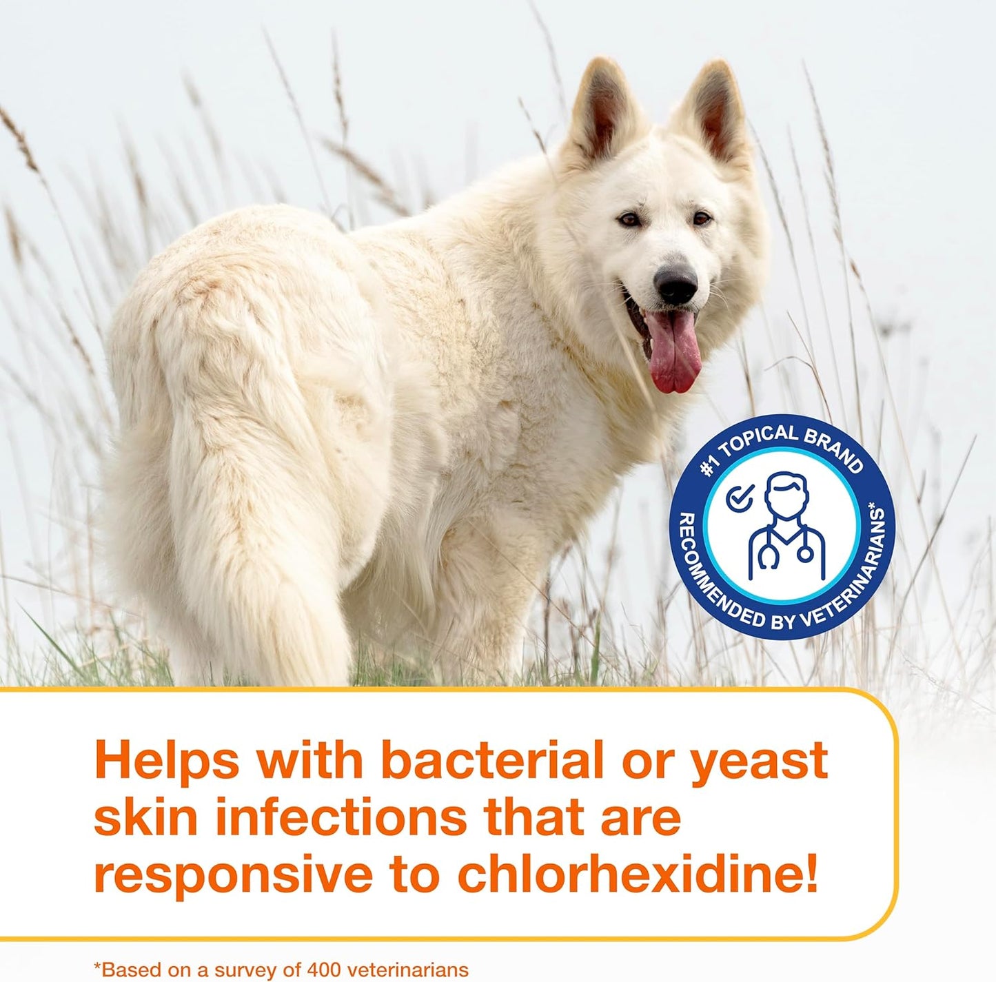 Douxo S3 Pyo Pads, Contains 3% Chlorhexidine & 0.5% Ophytrium, Antiseptic & Hydrating, For Bacterial or Yeast Skin Infections, For Dogs and
