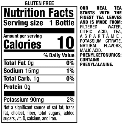 Snapple Zero Sugar Peach Tea, 16 fl oz recycled plastic bottle (2)