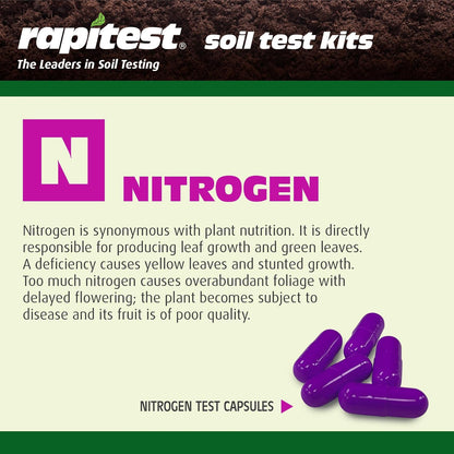 Rapitest Soil Test Kit for Gardens, Vegetables, Flowers and Lawns. USA designed and assembled soil tester