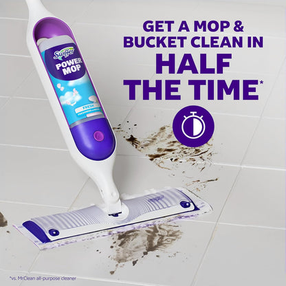 Swiffer PowerMop Multi-Surface Mop Kit for Floor Cleaning, Fresh Scent, Mopping Kit Includes PowerMop, 2 Mopping Pad