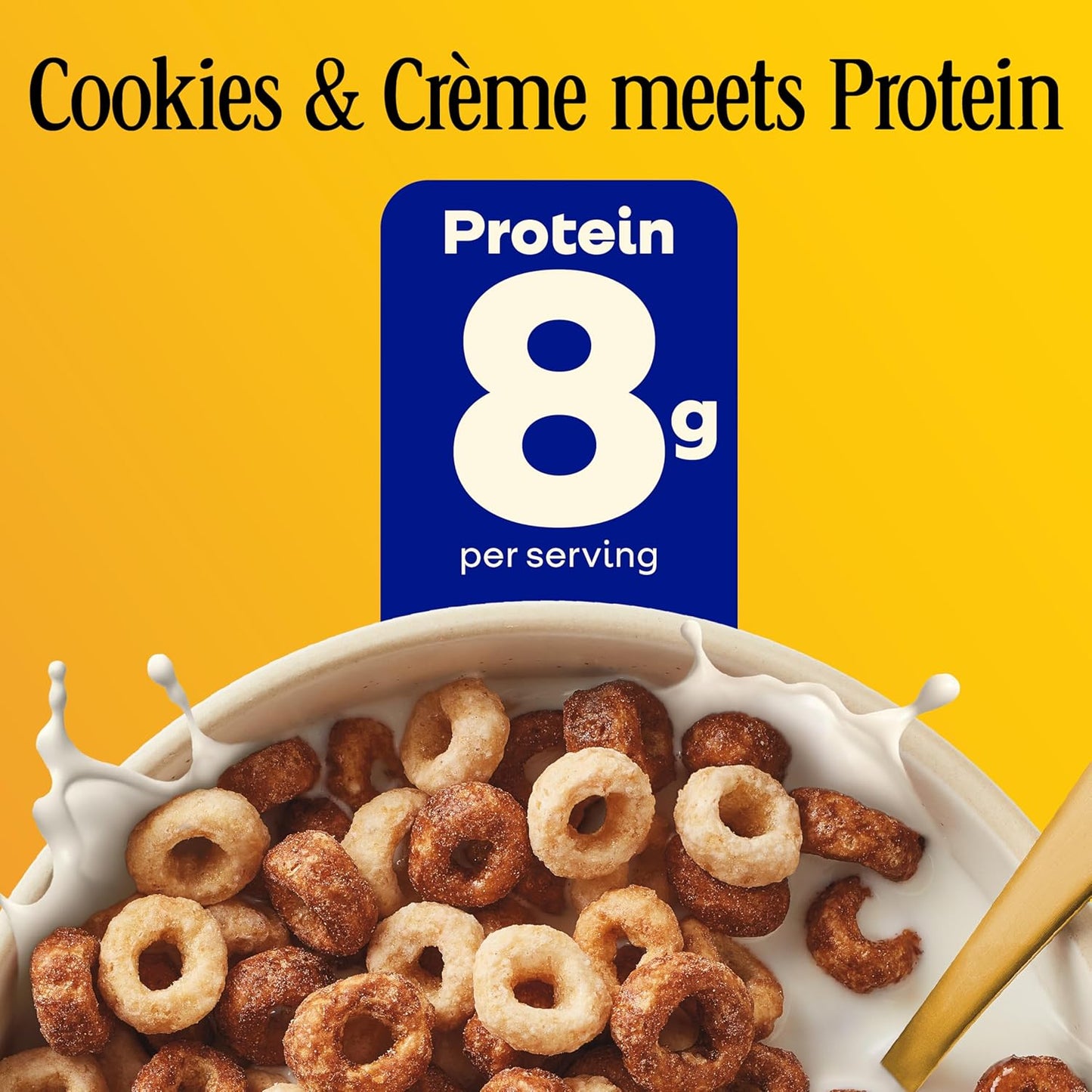 Cheerios Protein Cereal, Cookies and Crme, 8g Protein, Family Size, 15 oz
