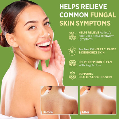 Roycederm Antifungal Bar Soap - Tea tree Oil Soap - Athletes Foot Treatment for Jock Itch & Ringworm - Medicated Antifungal Soap with Clotrimazole 1%