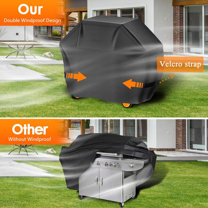 Aoretic Grill Cover, 58 inch BBQ Gas Grill Cover for Outdoor Grill, Charbroil Grill Cover Barbecue Waterproof, Anti-UV for Weber Char-Broil