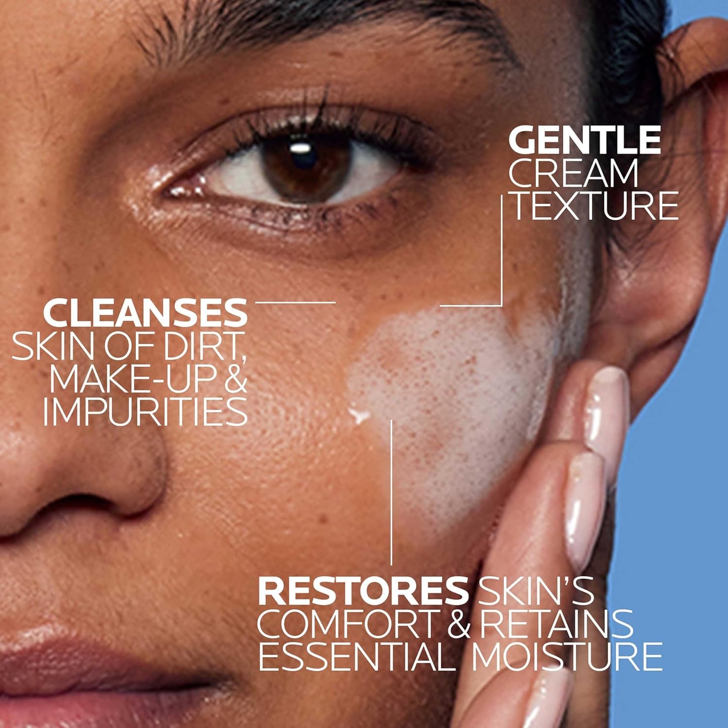 La Roche-Posay Toleriane Hydrating Gentle Face Cleanser, Hydrating Facial Cleanser With Niacinamide +