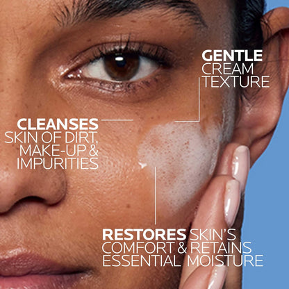 La Roche-Posay Toleriane Hydrating Gentle Face Cleanser, Hydrating Facial Cleanser With Niacinamide +
