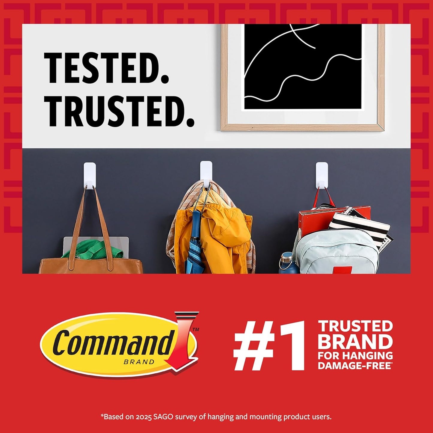 Command 20 lb XL 8 Pairs Heavyweight Picture Hanging Strips (16 Strips), Damage-Free Hangers for Picture Frames, No Tools