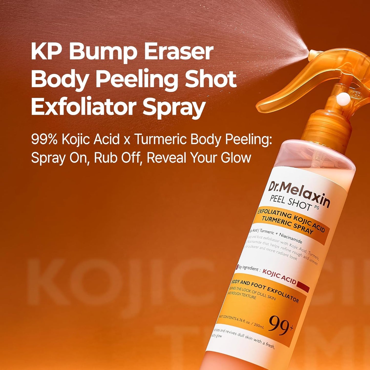 Dr.Melaxin Body Keratin Care Kojic Acid Turmeric Spray with AHA &
