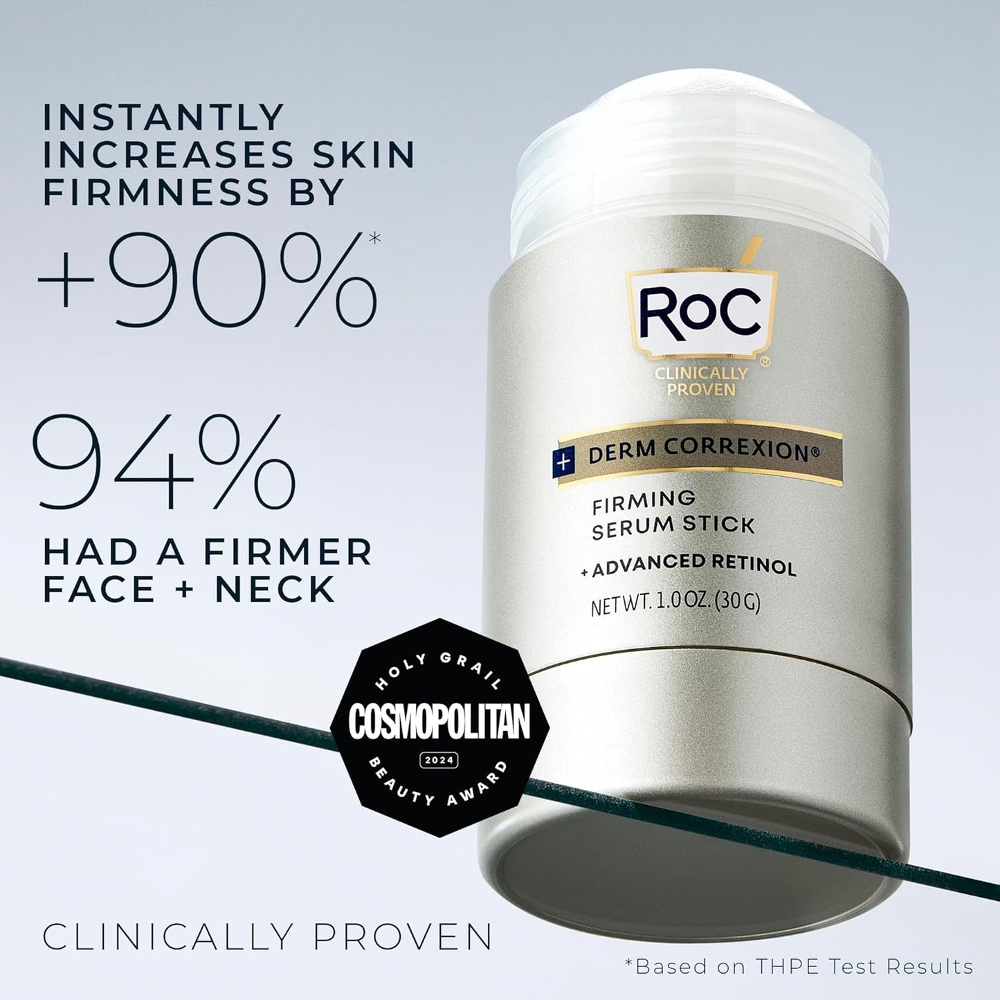 RoC Derm Correxion Retinol Firming Serum Stick with Antioxidants to Visibly Tighten and Firm Wrinkles and Laugh Lines 1.0 oz plus Retinol Eye Cream