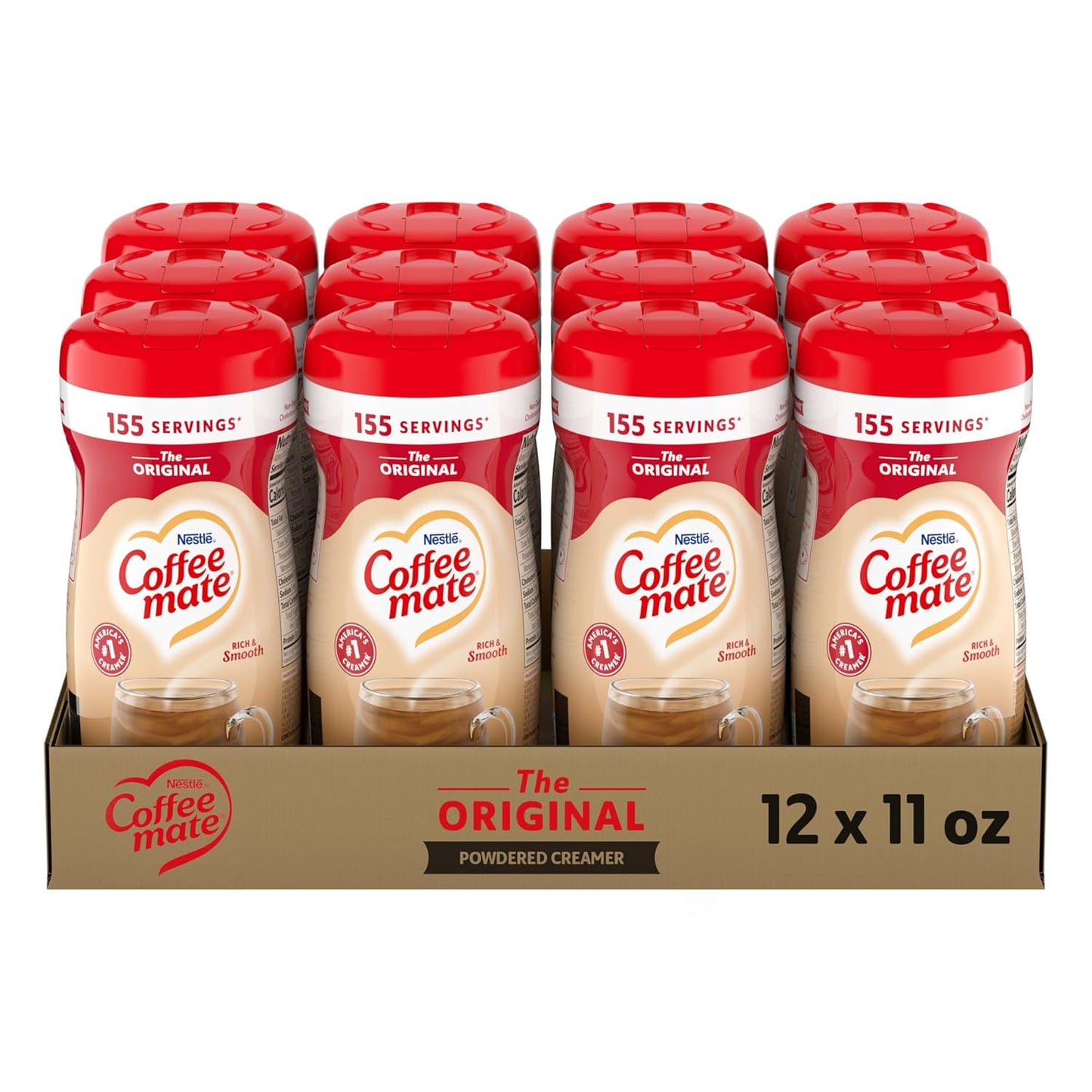 Nestle Coffee mate Coffee Creamer, Original, Powder Creamer, 11 oz Canister (2)