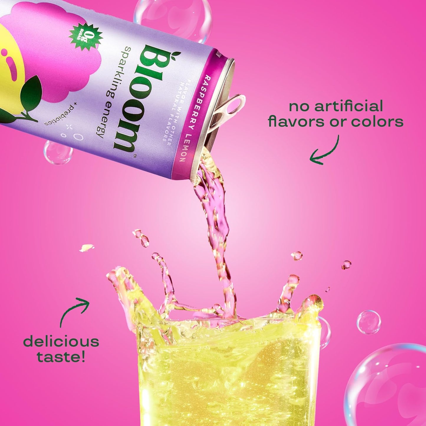 Bloom Nutrition Sparkling Energy Drink - Variety Pack - Natural Caffeine, Zero Sugar, 180mg Caffeine - Antioxidant-Rich with Green Coffee