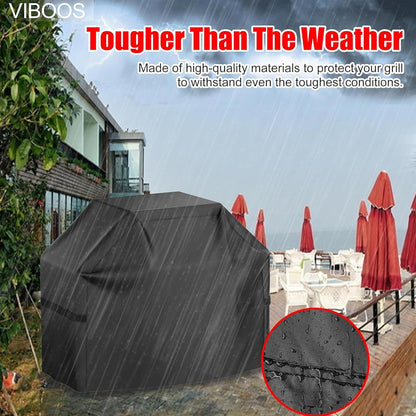 Grill Cover, 58 inch BBQ Gas Grill Cover for Outdoor Grill, Waterproof, Anti-UV, Rip-Proof, Fade Resistant