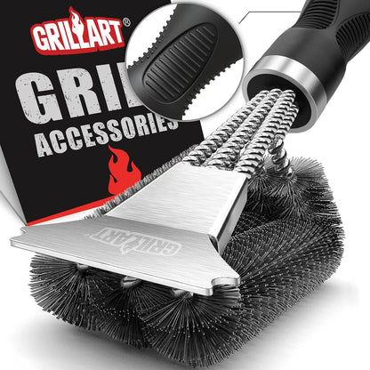 GRILLART Grill Brush and Scraper, Extra Strong BBQ Cleaner