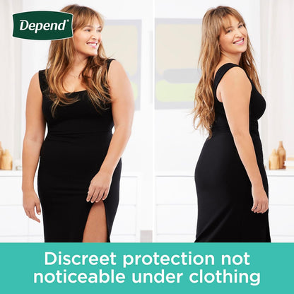 Depend Fresh Protection Adult Diapers, Incontinence & Postpartum Bladder Leak Underwear for Women, Disposable, Maximum, Large