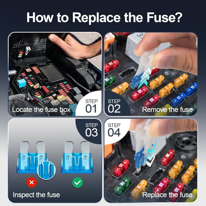 JOREST 300Pcs Car Fuse Assortment