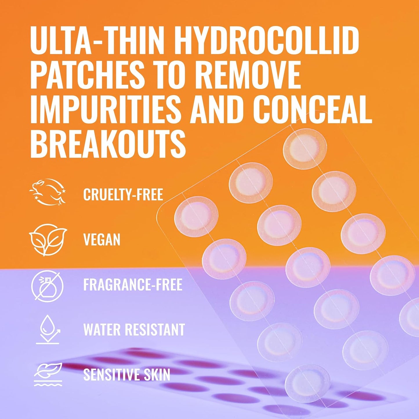 Good Molecules Pimple Patches for Face, 60 Pack Ultra-Thin Hydrocolloid Acne & Zit Patches, Invisible Under