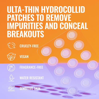 Good Molecules Pimple Patches for Face, 60 Pack Ultra-Thin Hydrocolloid Acne & Zit Patches, Invisible Under