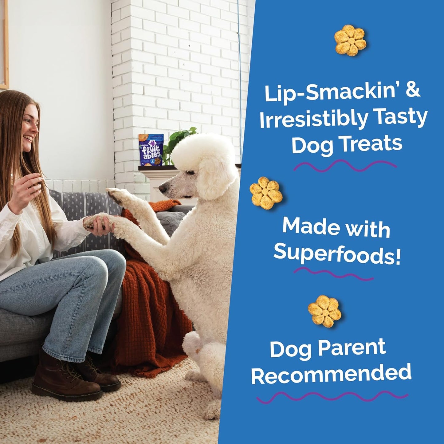 Fruitables Baked Dog Treats, Healthy Pumpkin Treat for Dogs, Low Calorie & Delicious, No Wheat, Corn or Soy, Made in the