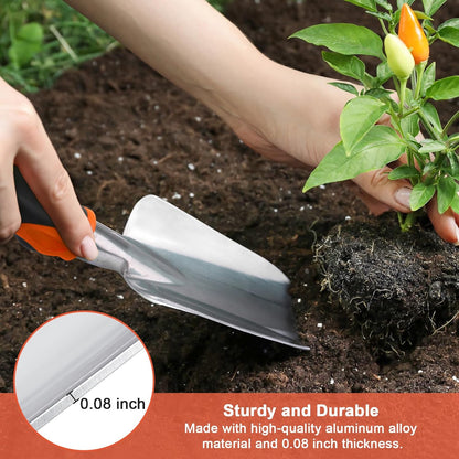 Garden Shovel Garden Hand Trowel, Heavy Duty Hand Shovel with Ergonomic Handle, Small Gardening Tools for