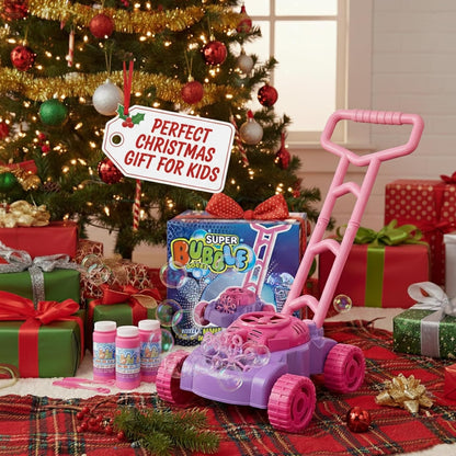 ArtCreativity Bubble Lawn Mower for Toddlers 1-3, Bubble Machine for 1-Year-Old Girl Gifts, Easter Basket Stuffers for