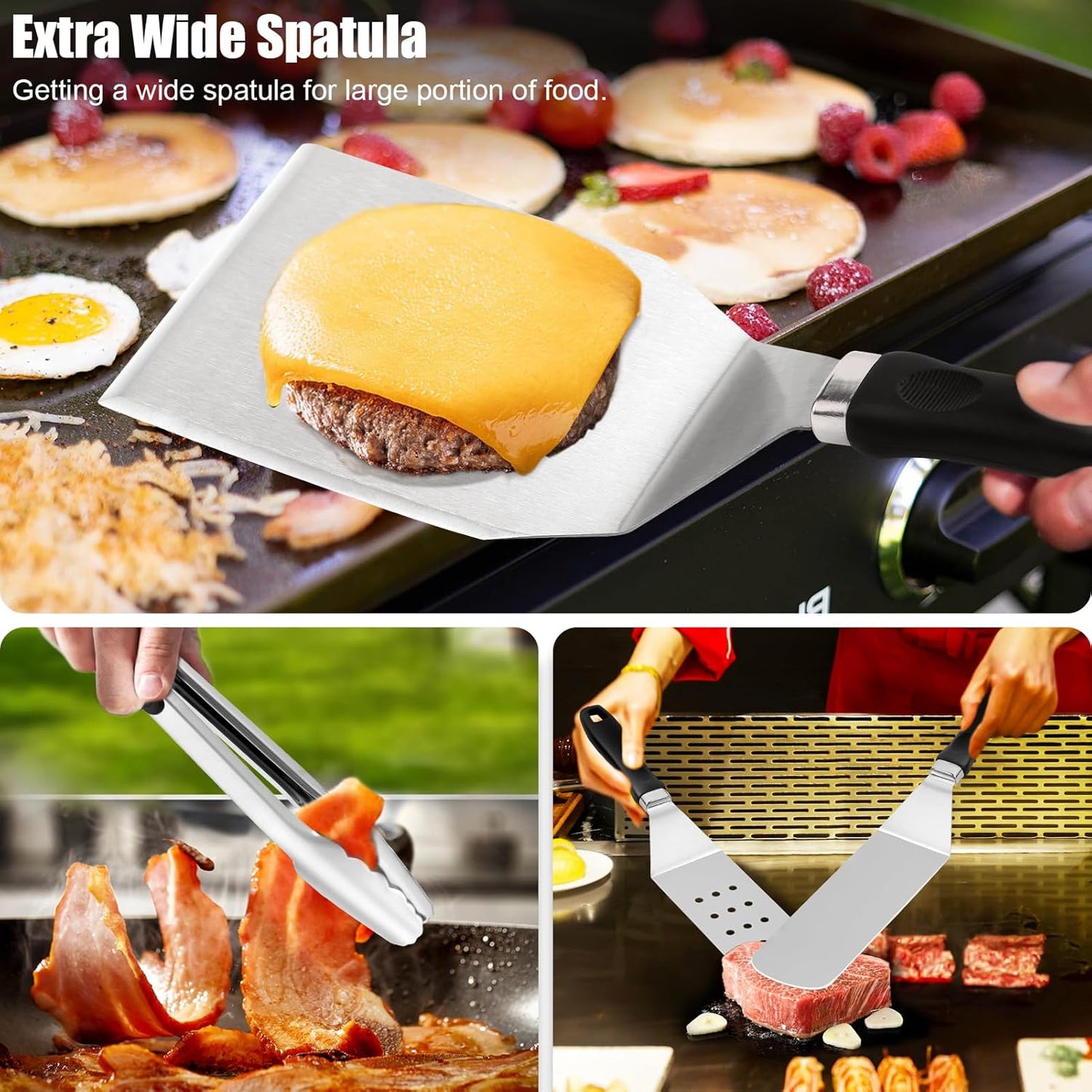 Grilliance 27pcs Griddle Accessories Kit for Blackstone, Professional Hibachi Flat Top Grill