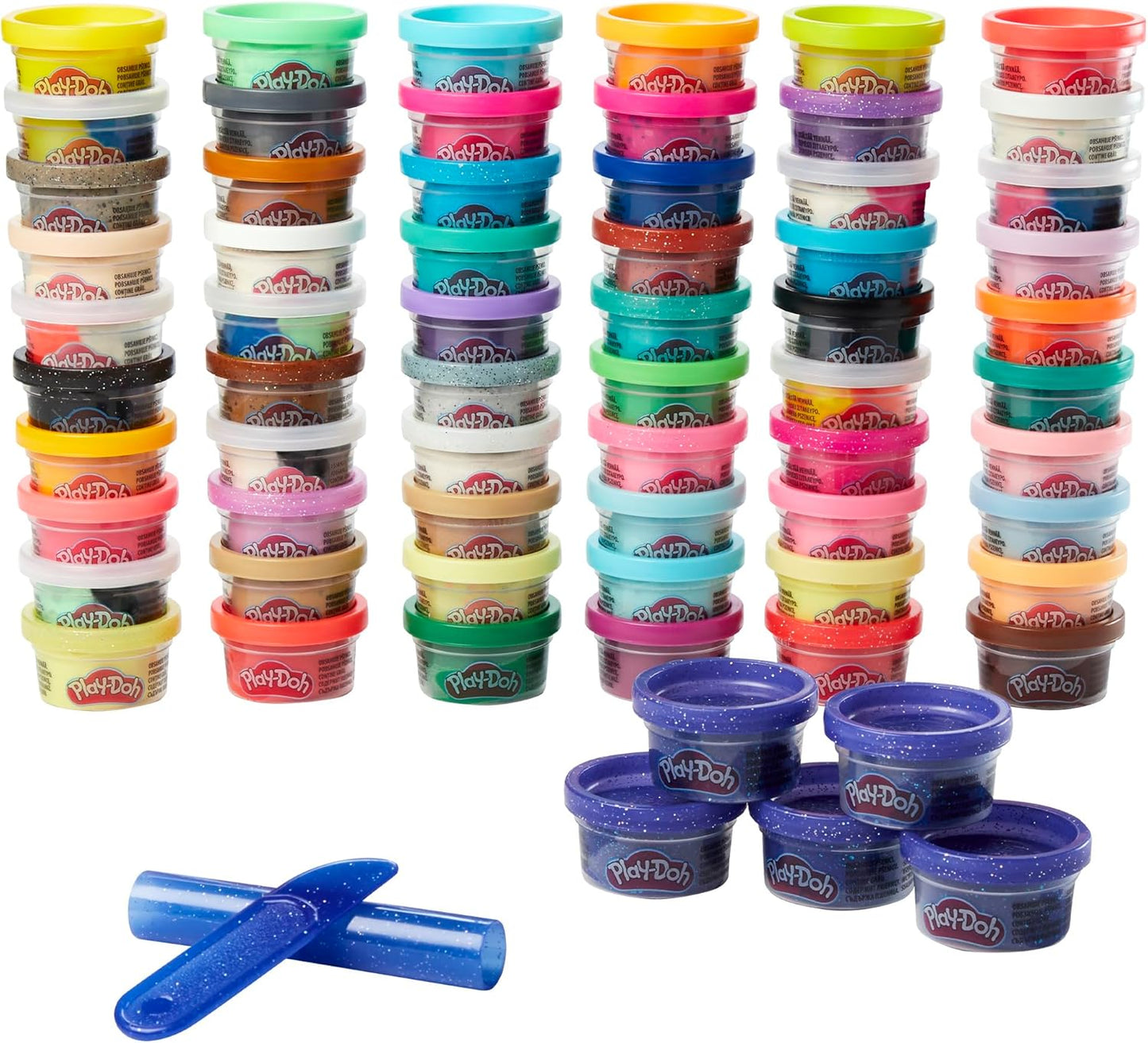 Play-Doh Ultimate Color Collection 65--oz Cans, Includes Sparkle, Confetti & Color Burst, Back to School Classroom Supplies, Preschool