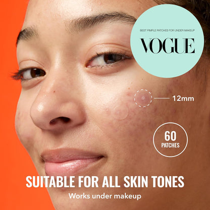 Good Molecules Pimple Patches for Face, 60 Pack Ultra-Thin Hydrocolloid Acne & Zit Patches, Invisible Under