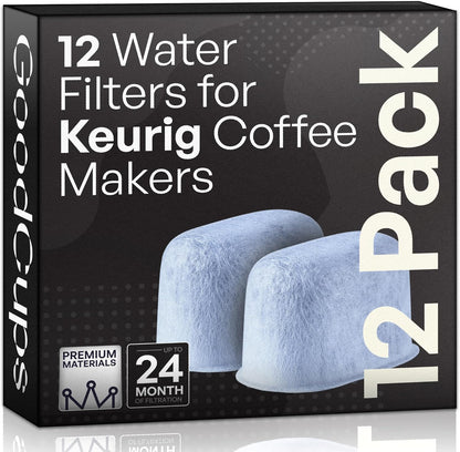 Keurig Filter Replacement - 12 Water Filters for Keurig K-Mini, K-Supreme, K-Slim, K-Express, K-Classic, K-Duo, K-Duo Hot & Iced, K-Elite