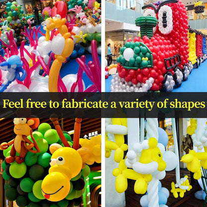 100Pcs clear 260 Balloons Clear Long Skinny Latex Balloon for Animal