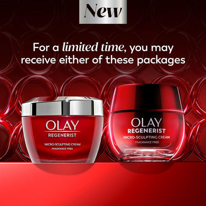 Olay Face Moisturizer, Regenerist Micro-Sculpting Cream for Women, Fragrance-Free - Anti-Aging
