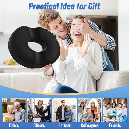 Donut Pillow Seat Cushion Chair Pad for Tailbone Pain Relief and Hemorrhoids, Memory Foam Seat Chair Cushion for Postpartum