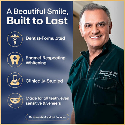 Lumineux Teeth Whitening Strips Kit - 9 Treatments (1 Month) - Peroxide Free - Enamel Safe for Whiter Teeth - Whitening Without The Sensitivity -