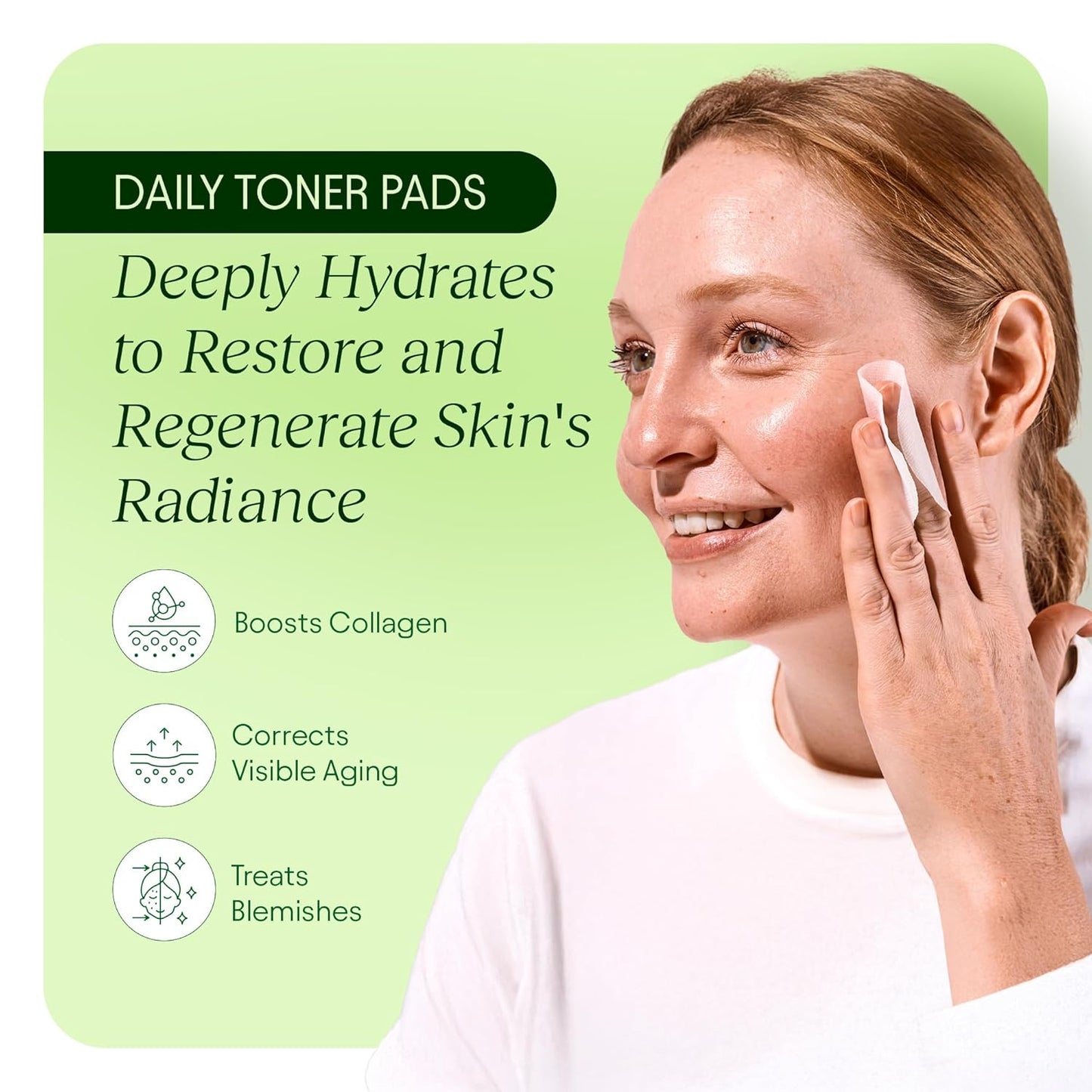 JiYu Toning Polish Pads - Korean Skincare for Dark Spots, Wrinkles & Dull Skin - Hydrating Facial Treatment with Snail Mucin