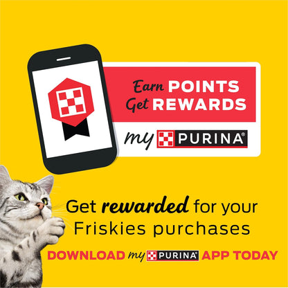 Purina Friskies Wet Cat Food Variety Pack, Shreds With Beef, Turkey and Cheese Dinner, Chicken and Salmon