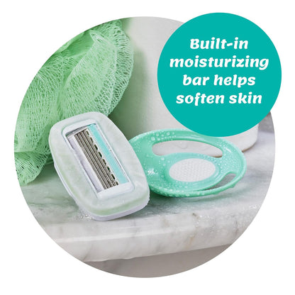 Schick Intuition Go Disposable Razor for Sensitive Skin, 1ct, Razors Sensitive Skin, Womens Disposable Razors with Organic Aloe, Travel