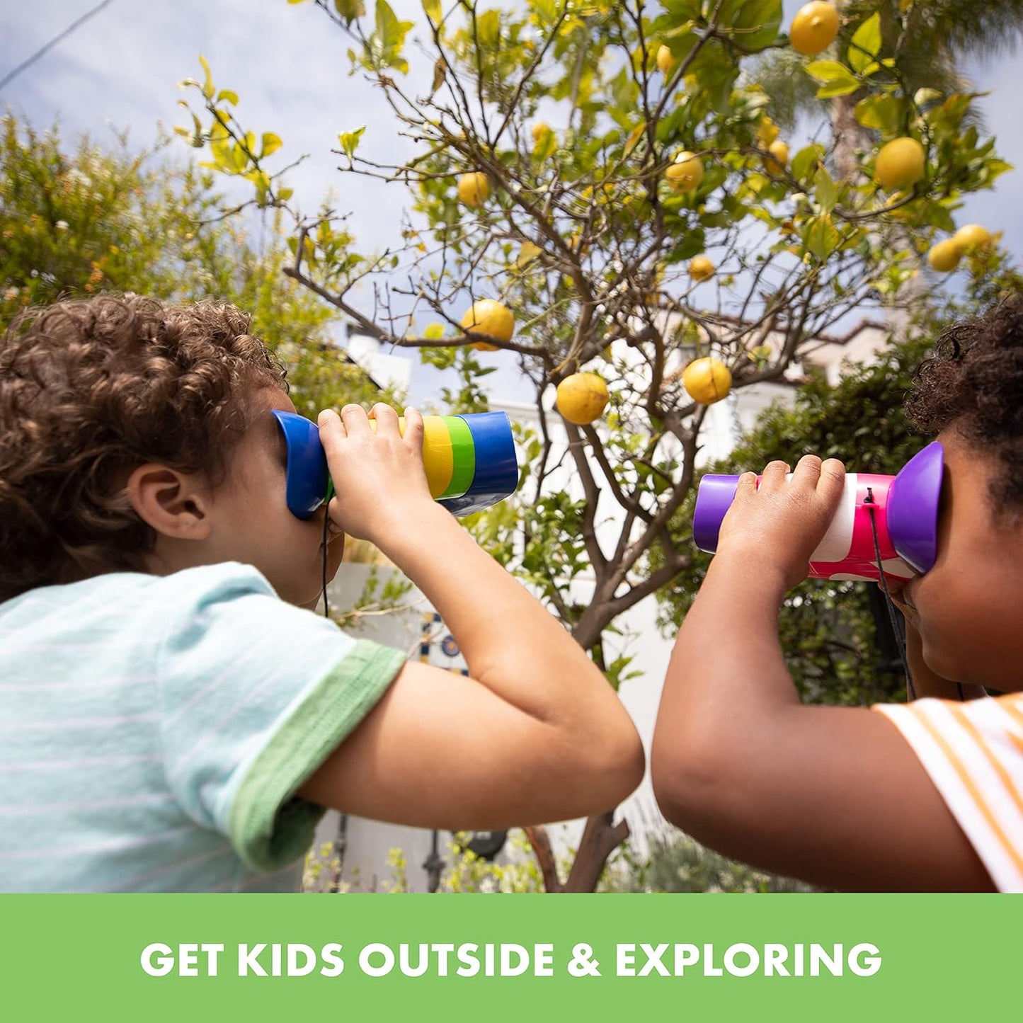 Educational Insights GeoSafari Kidnoculars - Toy Binoculars for Kids, Outdoor Toys for Kids Ages 4-8, Toddler Camping and Nature