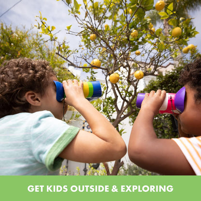 Educational Insights GeoSafari Kidnoculars - Toy Binoculars for Kids, Outdoor Toys for Kids Ages 4-8, Toddler Camping and Nature