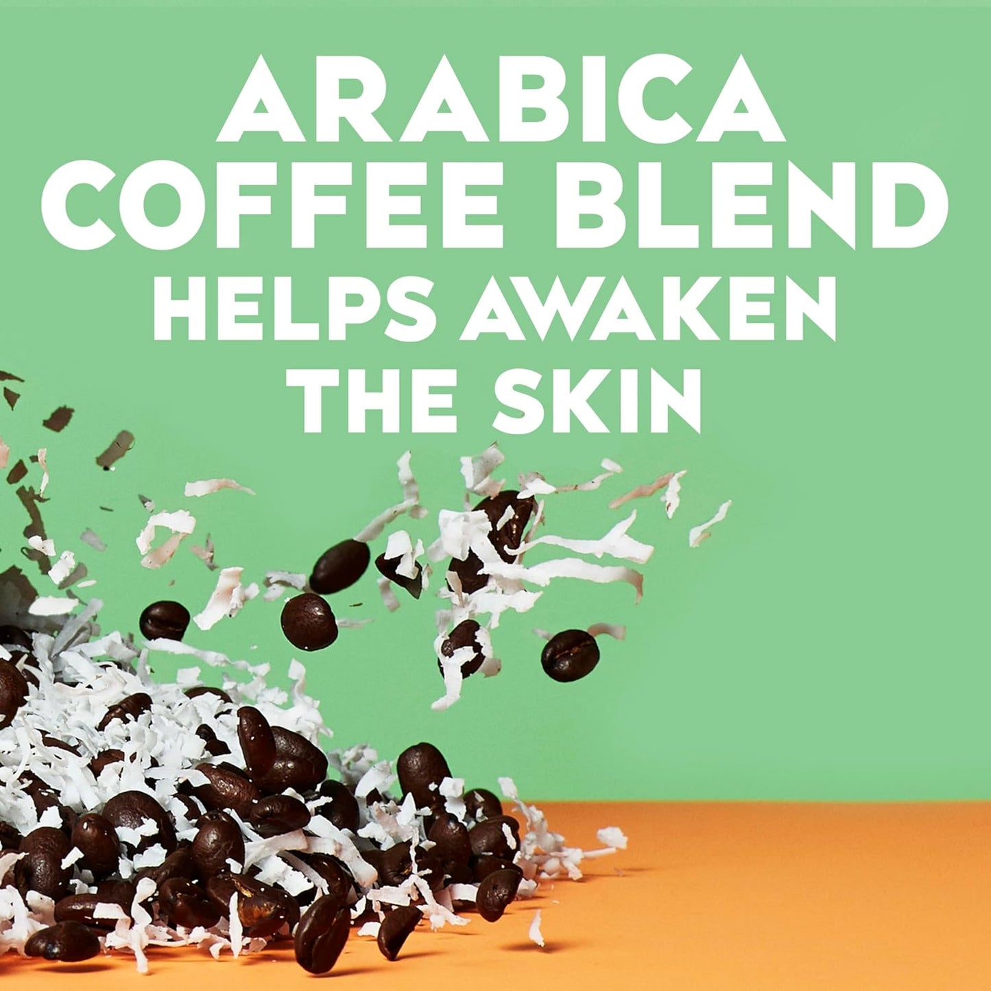 OGX Smoothing + Coconut Coffee Exfoliating Body Scrub with Arabica Coffee & Coconut Oil, Moisturizing Body Wash for Dry