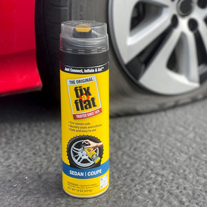 Fix-A-Flat S60420 Aerosol Emergency Flat Tire Repair and Inflator, for Standard Tires, Eco-Friendly Formula, Universal Fit for All Cars, 16 oz.