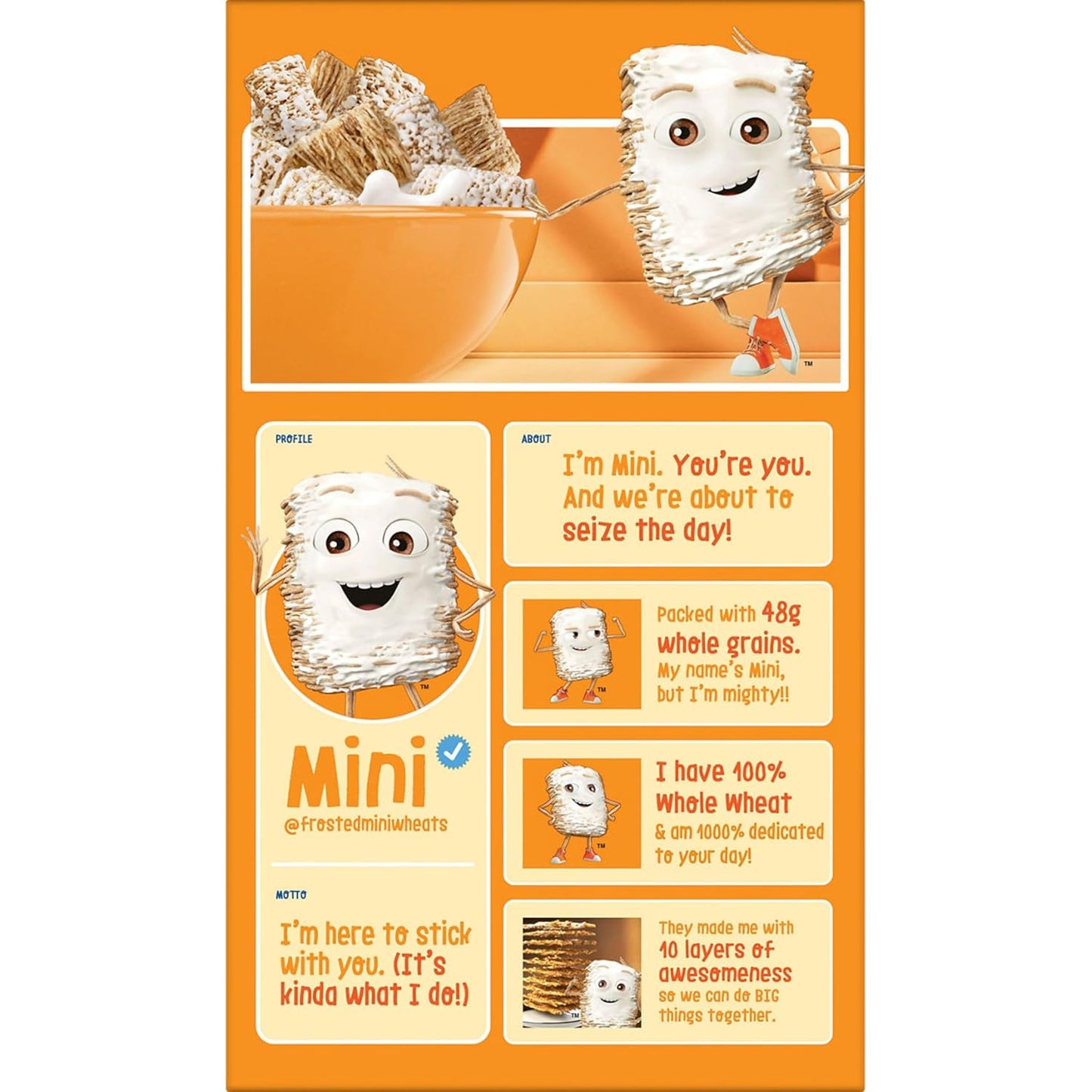 Kelloggs Frosted Mini-Wheats Breakfast Cereal, High Fiber, 48g Whole Grain, Giant Size, 29.5 oz