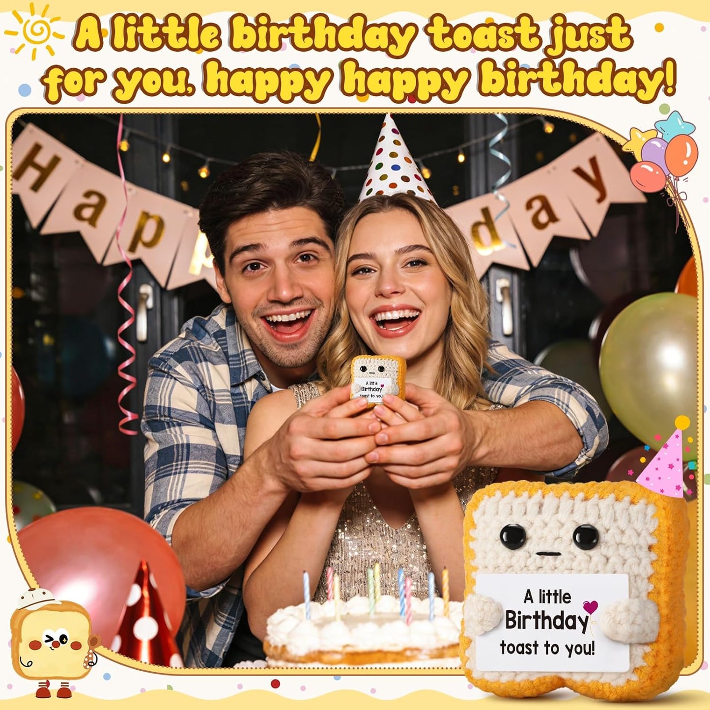 A Little Birthday Toast to You - Funny Happy Birthday Gifts for Women, Men, Mom, Dad