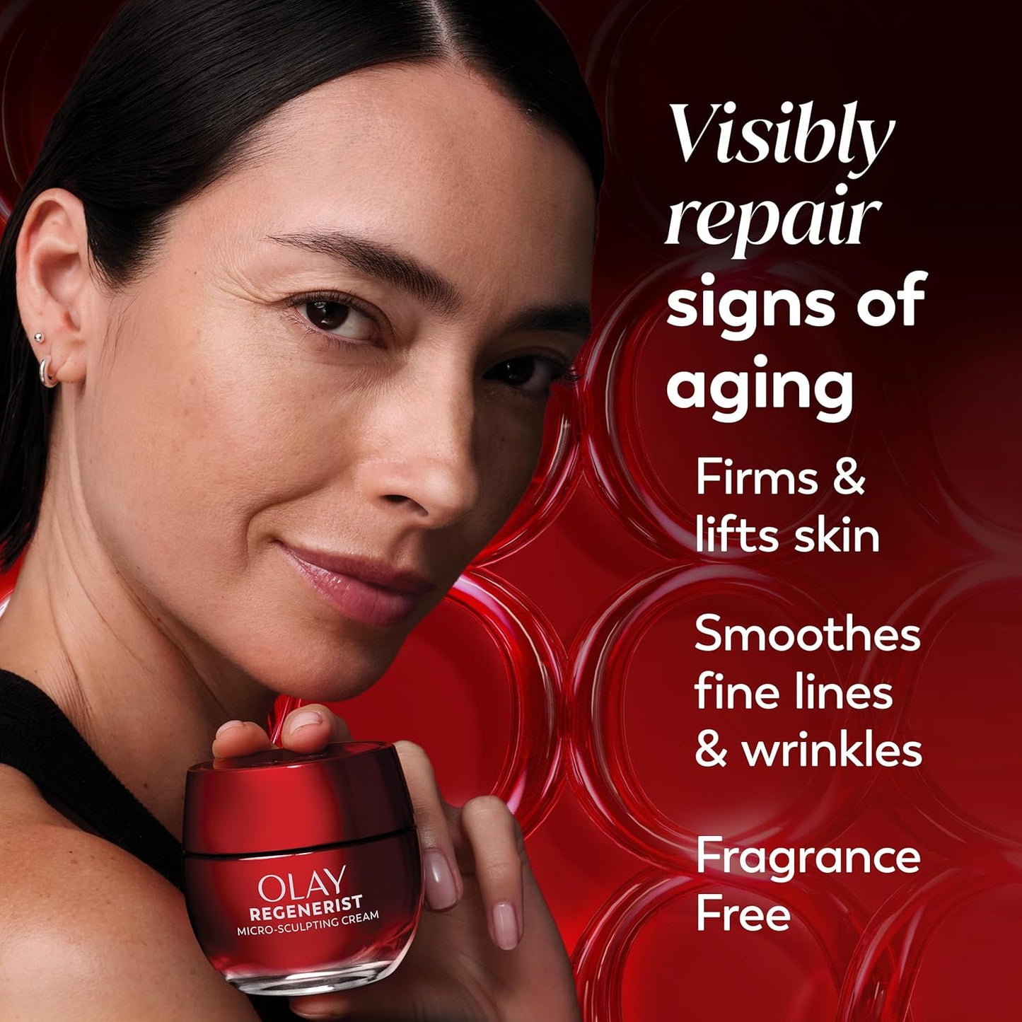Olay Face Moisturizer, Regenerist Micro-Sculpting Cream for Women, Fragrance-Free - Anti-Aging