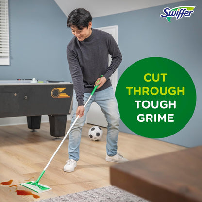 Swiffer Sweep + Mop, Wet Pads Refill, Floor Cleaner for Dirt, Dust, Hair, Cleaning Cloths for Mopping Home, Bathroom