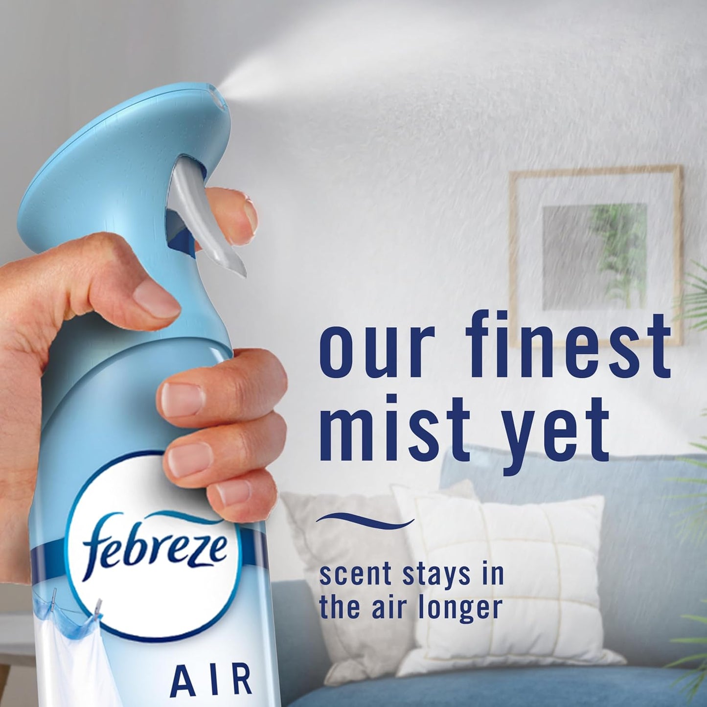 Febreze Air Mist, Air Freshener Spray, Odor Fighting Room Spray, Deodorizer for Home Bathroom Kitchen Office Apartment Dorm Room